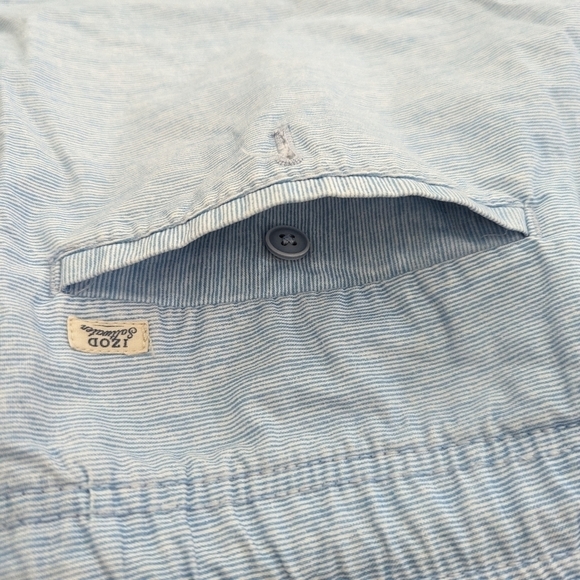 IZOD blue and white cotton golf shorts waist 38 - Picture 9 of 9